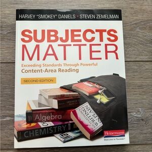 Subjects Matter Book - White and Red